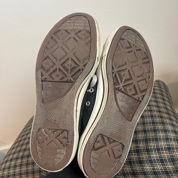 Converse Chuck Taylor All Star Low Top Black Canvas Sneakers Mens 8 Womens 10 - Picture 5 of 5